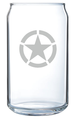 Your Choice Laser Etched Beer Can Glass