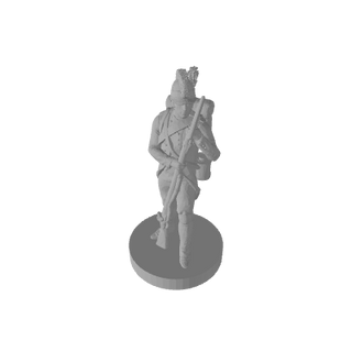 3D Printed 1/72 Scale Napoleonic French Fusiliers Pose 2 (x10)