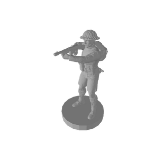 1/72 3D Printed 8th Army Infantry Pose 2 (x10)