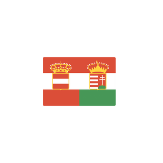 Austria Hungary Empire Flag (1869-1918) Production Tray