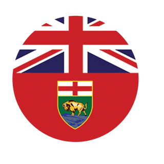 Custom Candian Flag Production Tray (Round)