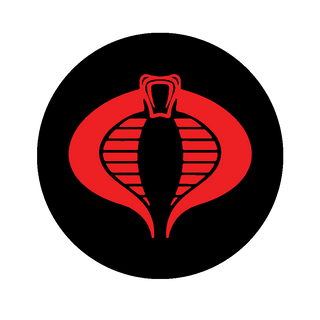 Red Cobra Logo on Black Roundel (x10)