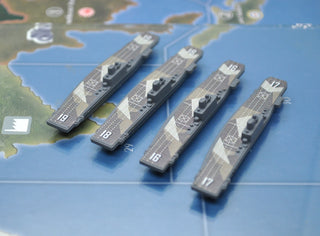 Custom Painted US Carriers from Axis & Allies 1940, 4-Pack