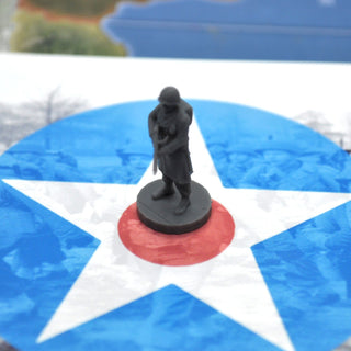 3D Printed US Soldier in Winter Coat Pose 2 (x10)