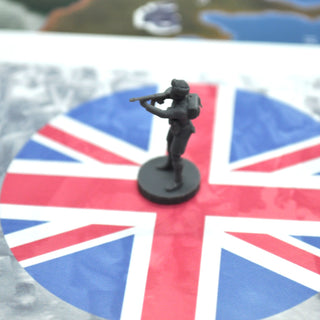 1/72 3D Printed WW2 Sikh Commonwealth Infantry Pose 3(x10)