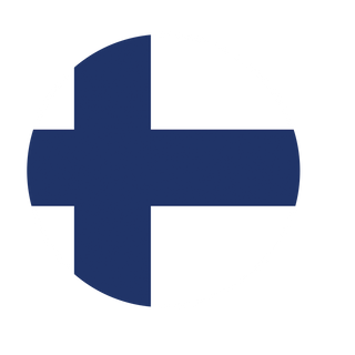 3.5 Round Custom Finnish Flag Roundel Combat Label