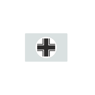 Germany Balken Cross Flag, Grey (1933-1945) Production Tray