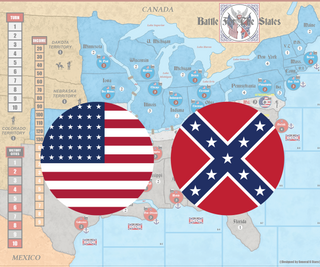 2PC "Battle for the States" Roundel Coaster/Production Tray Set