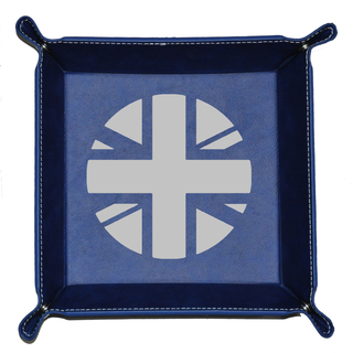 Custom Foldable Snap Dice Tray-Union Jack Roundel