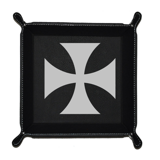 Custom Foldable Snap Dice Tray-Iron Cross