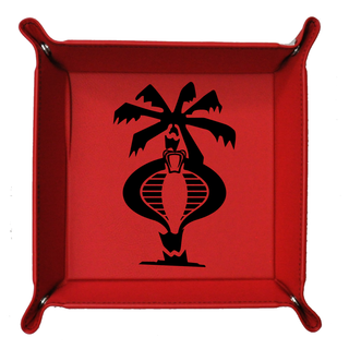Custom Foldable Snap Dice Tray-Custom Cobra Afrika Korp Logo