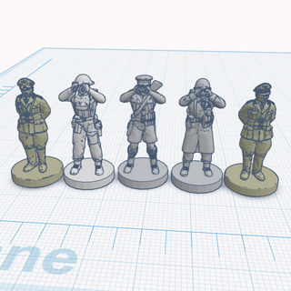 3D Printed WW2 Commander Set