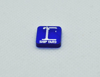 Blue Shipyard Marker with White Acrylic In-Fill (x5)