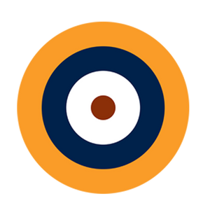 3.5 Round UK Airforce Roundel Combat Label