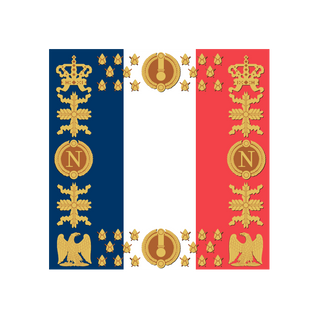 Acrylic Napoleonic Flag of France Token (x10)
