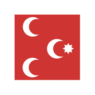 Acrylic Napoleonic Flag of the Ottoman Empire Token (x10)