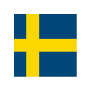 Acrylic Napoleonic Flag of Sweden Token (x10)