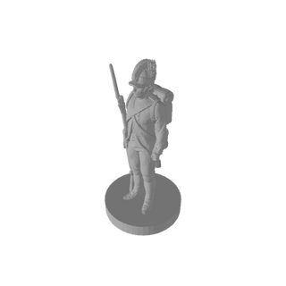 3D Printed 1/72 Scale Napoleonic French Fusiliers Pose 1 (x10)