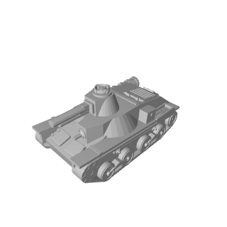 3D Printed Japanese Type 95 Ha-Go Light Tank (x5)
