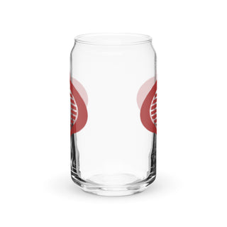 Cobra Logo in Red Can-shaped glass