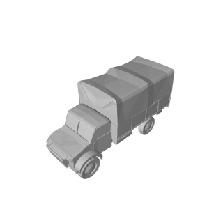 3D Printed UK Bedford OXD Truck (x10)
