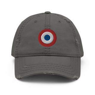 French Airforce Roundel Distressed Hat