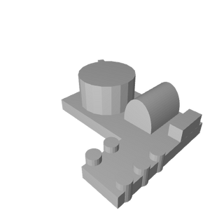 3D Printed Navy Port (x10)