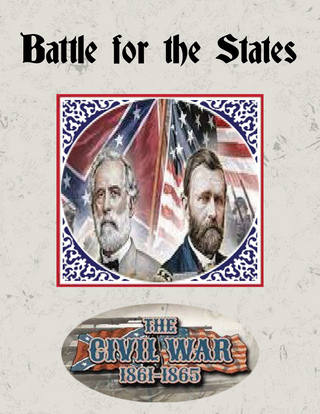 Printed Rule Book and Markers for General 6 Stars "Battle for The States"