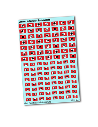 WW2 German National Socialist Flag Water Slide Decal (2 sizes)