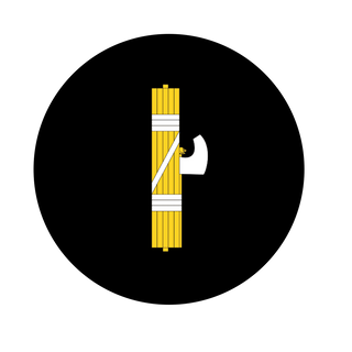 3.5" Round Fascist Italy Flag Roundel Sticker