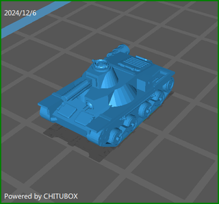 World War 2 Japanese Type 95 Ha-Go Light Armor STL File for Download