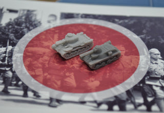 3D Printed Japanese Type 95 Ha-Go Light Tank (x5)
