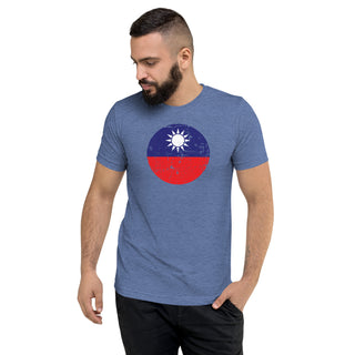 Men's Custom National Chinese Flag Roundel Short sleeve t-shirt