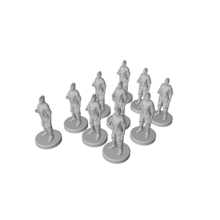 1/72 Scale 3D Printed Nationalist Spanish Infantry (x10)