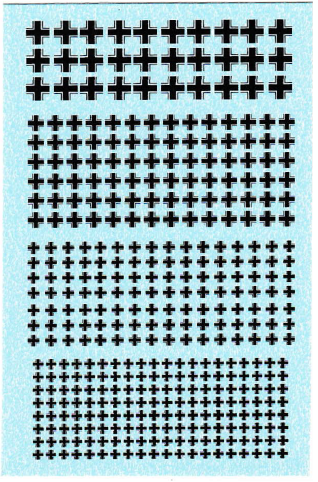 1/600 WW2 German Balken Cross Water Slide Decals