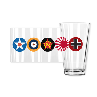 Axis & Allies Roundels w/o Logo Pint Glasses