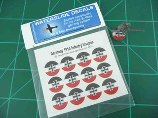 Axis & Allies 1914 German Roundel Infantry Base Water Slide Decal