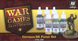 German SS Paint Set from Vallejo (6) Colors