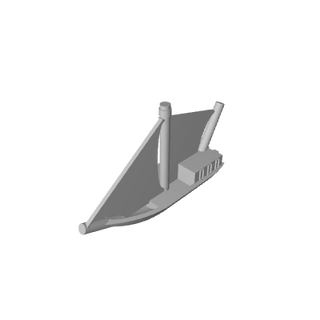 3D Printed 19th Century Schooner