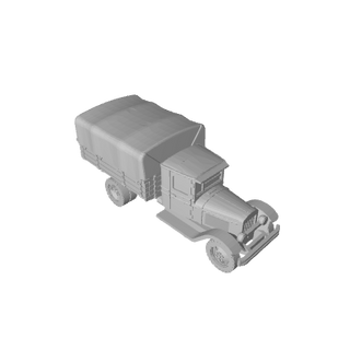 3D Printed Russian ZIS-5 Covered SWB Truck (x10)
