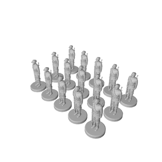 1/72 Scale 3D Printed WW2 Chinese Infantry (x15)