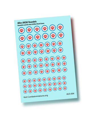 1/300-1/600 Allies ANZAC Roundel Water Slide Decals