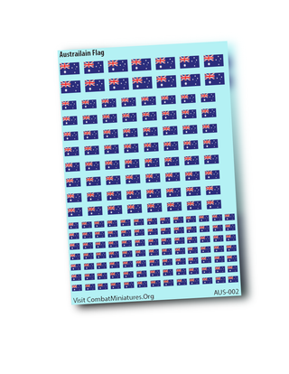 1/285 Australian Flag Water Slide Decals
