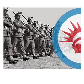 WW2 4.5" x 5.5" ANZAC Combat Label (2 Variants)