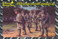 Caesar Miniatures 1/72 WWII German Army w/ Camouflage Cape