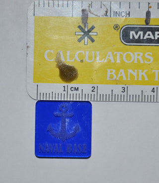 .75" Large Naval Base Marker with White Acrylic In-Fill (x10)