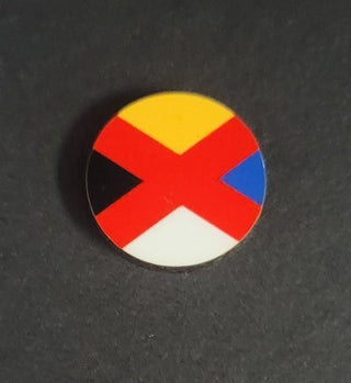 Chinese Empire Flag Roundel (x10)