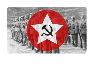 '28-'34 Communist China Army Combat Label (3.3"x5.6")