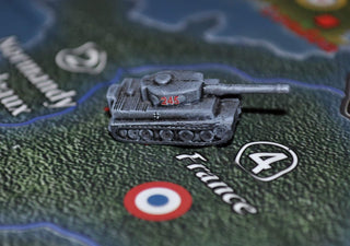 1/300-1/600 German Turret Numbers in Red w/ Outline Waterslide Decals