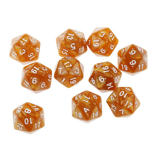 10pcs 20 Sided Dice Set